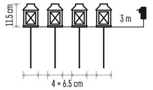 Decorațiune LED de Crăciun de exterior 4xLED/5W/230V IP44