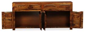 Dulap din lemn masiv de sheesham, 160 x 35 x 75 cm