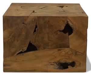 Măsuță de cafea, 50 x 50 x 35 cm, lemn de tec natural, maro
