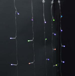 Nedis WIFILXC01C180 - perdea luminoasă LED RGB de Crăciun 180xLED/7 funcții 6m IP65 Wi-Fi Tuya