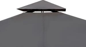 Pavilion cu acoperiș, gri închis, 3 x 4 m