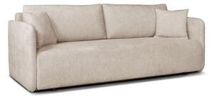 Canapea extensibila Allen, stofa catifelata maro - Element 07, cu lada