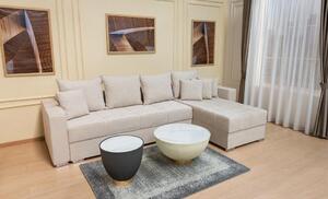 Colțar Extensibil Claudia Mare XXL Bonell Bej - Lemon 01 Interschimbabil