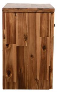 Noptieră, 40x30x48 cm, lemn masiv de acacia
