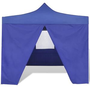 41466 Blue Foldable Tent 3 x 3 m with 4 Walls