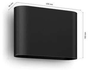 Aplică LED RGBW dimabilă de exterior Philips Hue DYMERA 2xLED/10,2W/230V IP44