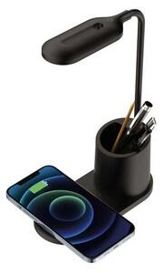 Lampă de masă Platinet 3 W, încărcare wireless, negru