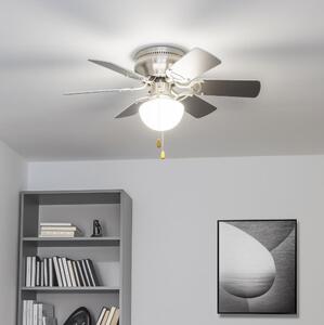 Ventilator de tavan ZEVENTI GALDANA 1xE27/60W/230V gri/alb