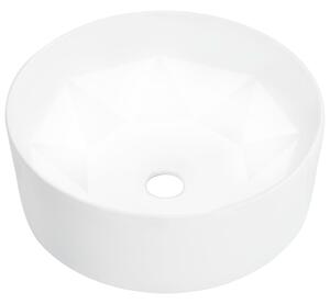 Chiuvetă de baie, alb, 36 x 14 cm, ceramică