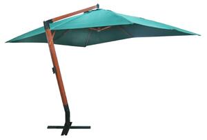 Umbrelă de soare suspendată 300 x 400 cm, Verde