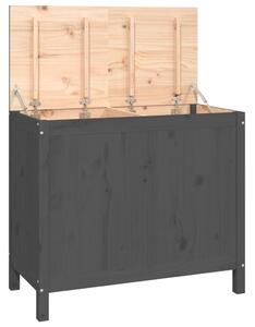Cutie de rufe, gri, 88,5x44x76 cm, lemn masiv de pin