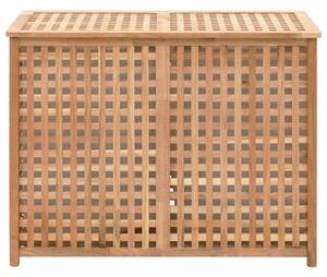 Coș de rufe, 87,5x46x67 cm, lemn masiv de nuc