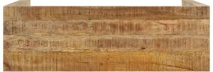 Masă consolă, 110x35x76 cm, lemn de mango nefinisat