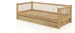 Această combinație FORREST OAK constă dintr-un pat cabină (90 x 200 cm) și un pat extensibil