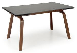 Masa extensibila LOZANO, maro/nuc, metal/piatra sinterizata, 140-200x82x76 cm
