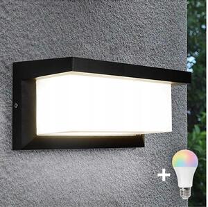 Aplică LED RGBW de exterior NEELY, dimabilă, 1xE27/9W/230V, IP54, negru