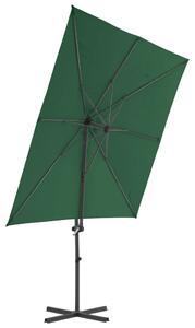 Umbrelă de exterior cu bază portabilă, verde