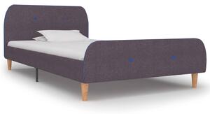 Cadru de pat, gri taupe, 90 x 200 cm, material textil