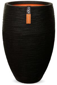 Capi Ghiveci elegant Nature Rib Deluxe, negru, 40x60 cm, KBLR1131 KBLR1131