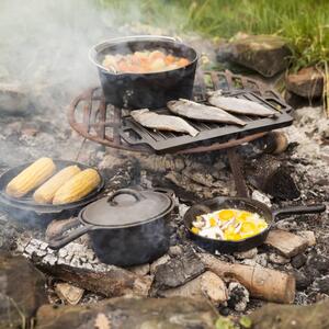 Esschert Design Set de gătit pentru camping, 7 piese, negru, FF240 FF240