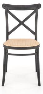 Scaun K512, negru, plastic, 47x51x87 cm
