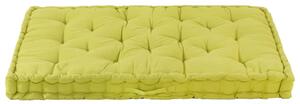 Pernă podea canapea din paleți, verde, 120 x 80 x 10 cm bumbac