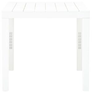 Masă de grădină, alb, 78 x 78 x 72 cm, plastic