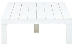 Masă de grădină, alb, 78 x 78 x 31 cm, plastic