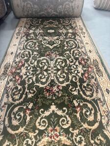 Traversa Covor, Lotos 15002, Verde, Latime 100 cm, Diverse Lungimi