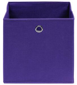 Cutii de depozitare, 4 buc., violet, 32x32x32 cm, textil