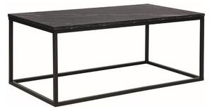 Masuta ROSSI A, efect de marmura neagra, PAL/metal, 110x60x45 cm