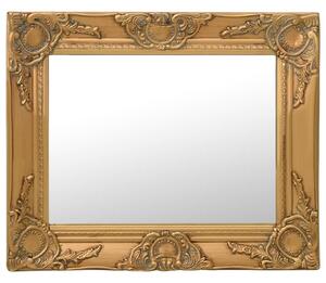 Oglindă de perete în stil baroc, auriu, 50 x 40 cm