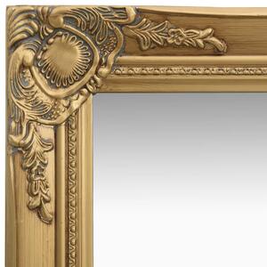 Oglindă de perete în stil baroc, auriu, 40 x 40 cm