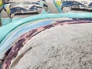 Lenjerie de pat pentru copii AUTO VW albastru-gri Dimensiune lenjerie de pat: 70 x 90 cm | 140 x 200 cm
