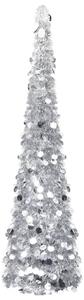 Brad de Crăciun artificial tip pop-up, argintiu, 150 cm, PET