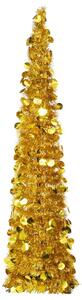 Brad de Crăciun artificial tip pop-up, auriu, 150 cm, PET