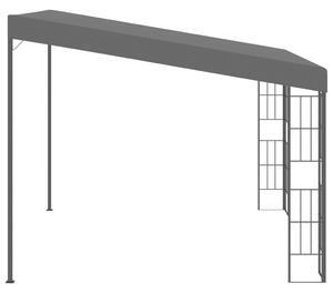 Pavilion de perete, antracit, 3 x 3 m, material textil