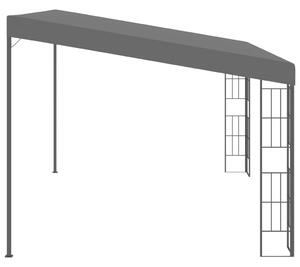 Pavilion de perete, antracit, 3 x 4 m, material textil