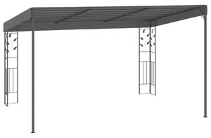 Pavilion de perete, antracit, 4 x 3 x 2,5 m