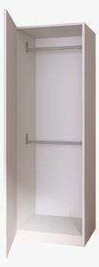 Dulap cu o usa si bara haine, H197 x L45 x A50 cm, PAL 18mm, Culoare Alb