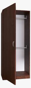 Dulap cu o usa si bara haine, H197 x L45 x A50 cm, PAL 18mm, Culoare Wenge