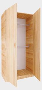 Dulap cu Bara Haine D3, H200 X L80 X A50cm, PAL 18mm, Culoare Sonoma