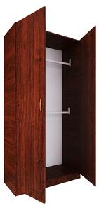 Dulap cu Bara Haine D3, H200 X L80 X A50cm, PAL 18mm, Culoare Wenge