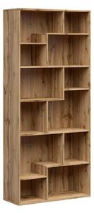 Biblioteca TETRIX, stejar wotan, PAL, 87.5x33.5x197.5 cm