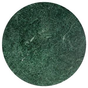 Masă de cafea verde 60x60x35 cm piatră naturală aspect marmură