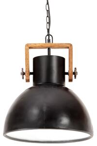 Lampă suspendată industrială, negru, 40 cm, 25 W, rotund, E27