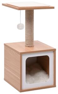 Ansamblu pentru pisici, covoraș din funie de sisal, 62 cm