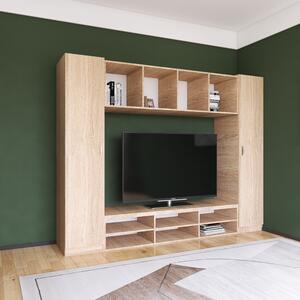 Living Eva L210 x A50 x H200 cm, Culoare Stejar Sonoma, Pal 18mm, Cant ABS