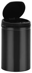 Coș de gunoi automat cu senzor, 30 L, negru, oțel carbon