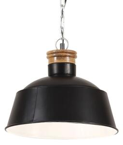 Lampă suspendată industrială, negru, 32 cm, E27